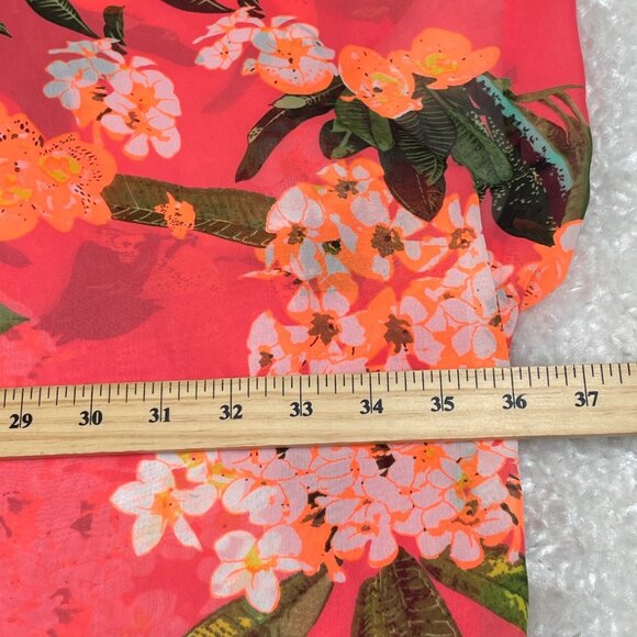 Show Me Your Mumu Peta Tunic Coral Orange Mai Tai Oversized Womens Large - Picture 7 of 9